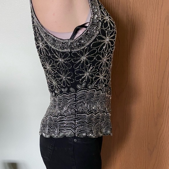 Laurence kazar sequin top. Size medium - Picture 2 of 11